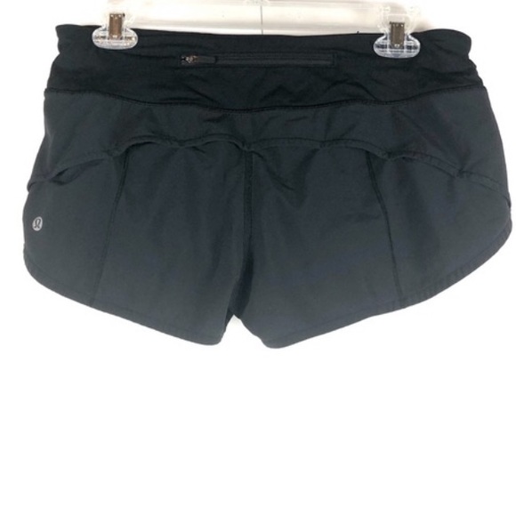 LULULEMON Black Speed Up Shorts 2.5” Inseam Liner Adjustable Waist Vented 6 Reg - Picture 6 of 10